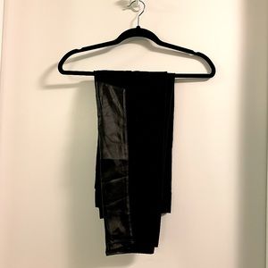 BCBG leather-panel leggings